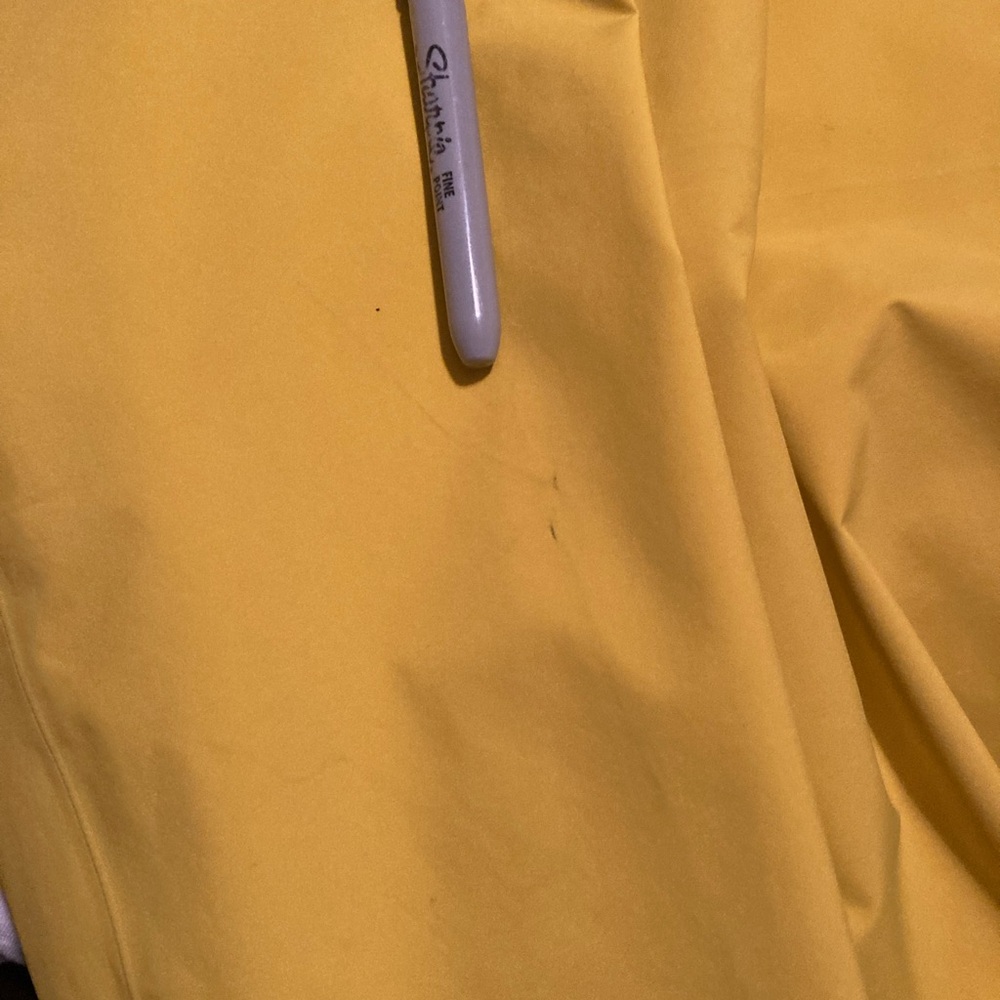 Arc'teryx Yellow Waterproof Shell Jacket with Black Zipper Accents - Picture 4 of 7